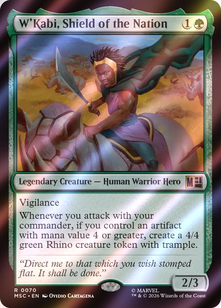 W'Kabi, Shield of the Nation [70] [Marvel Super Heroes: Commander] [Surge Foil]