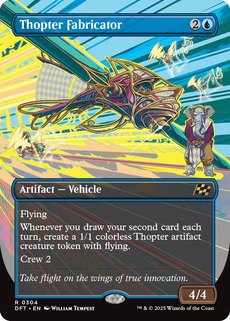 Thopter Fabricator [304] [Borderless] [Revved Up] [Aetherdrift] [Non-Foil]