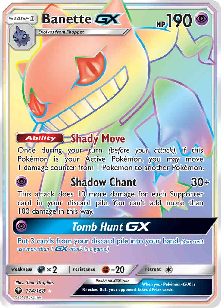 Banette-GX - 174/168 - Rare Secret [sm7-174] [Secret]