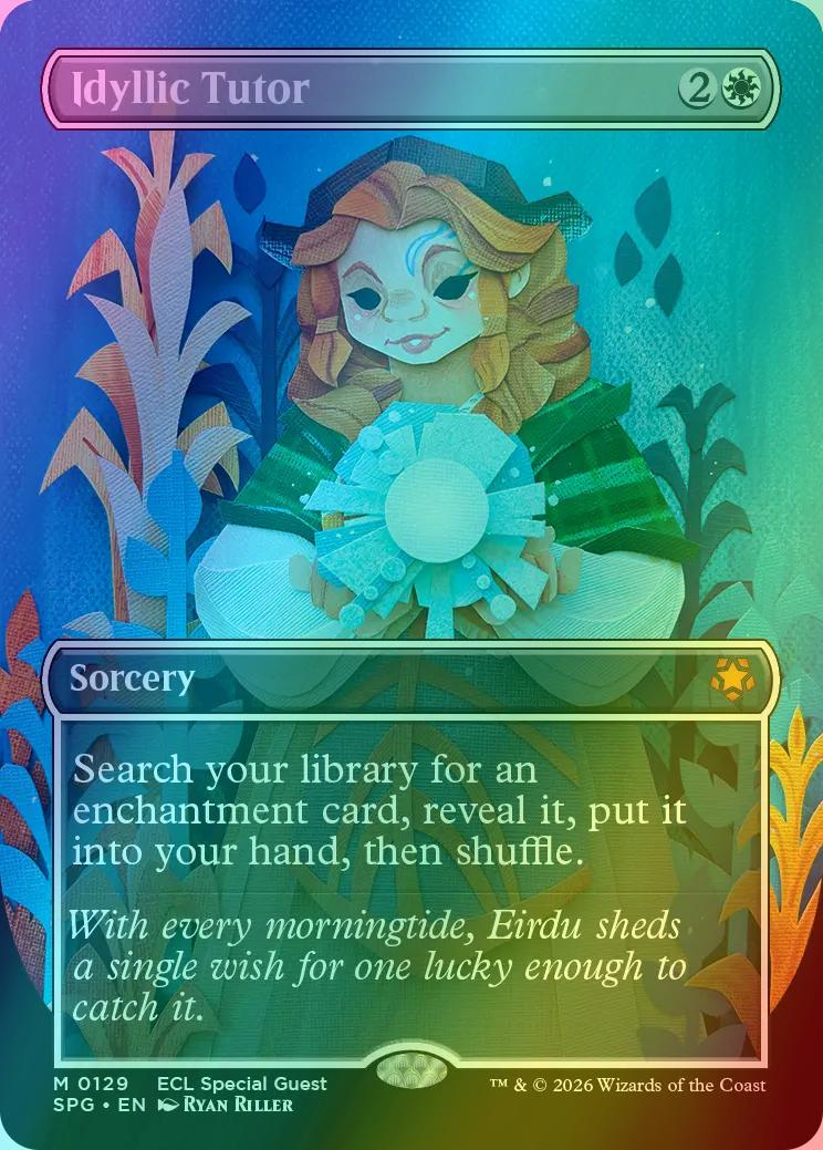Idyllic Tutor [129] [Borderless] [Special Guests] [Foil]