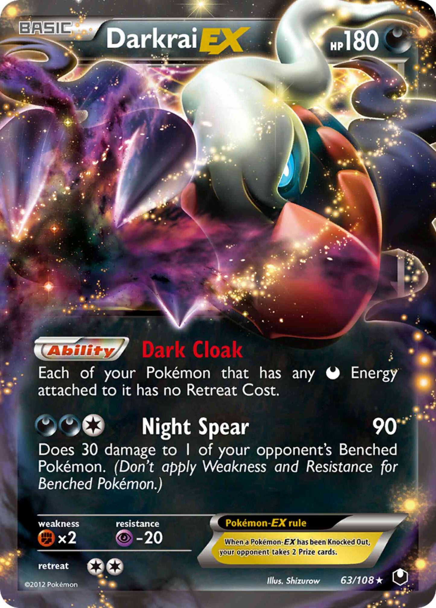 Darkrai-EX - 63/108 - Rare Holo EX [bw5-63] [Ultra]