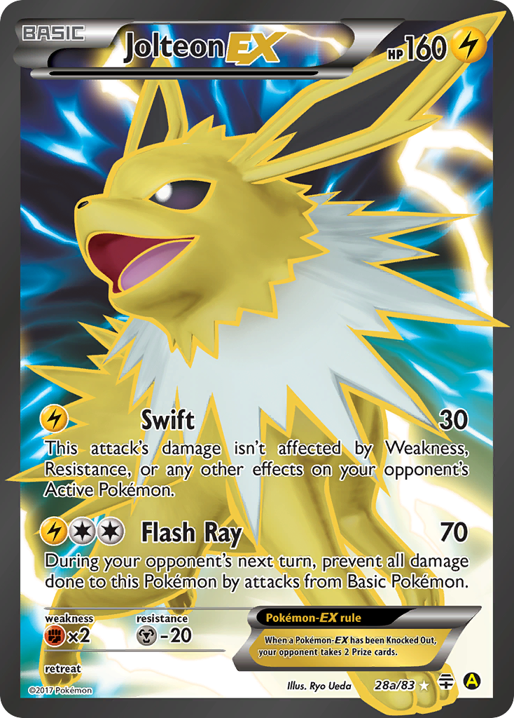 Jolteon-EX - 28a/83 - Rare Holo EX [g1-28a] [Ultra]