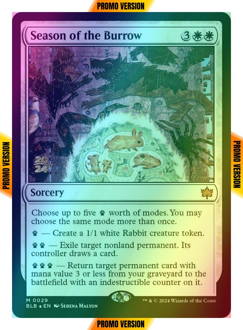 Season of the Burrow [29s] [Prerelease] [Bloomburrow: Promos] [Foil]