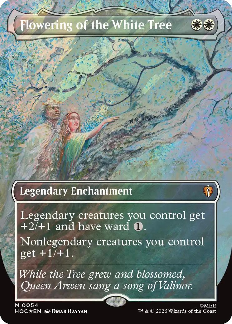 Flowering of the White Tree [54] [Borderless] [Classic Artist] [The Hobbit: Commander] [Surge Foil]