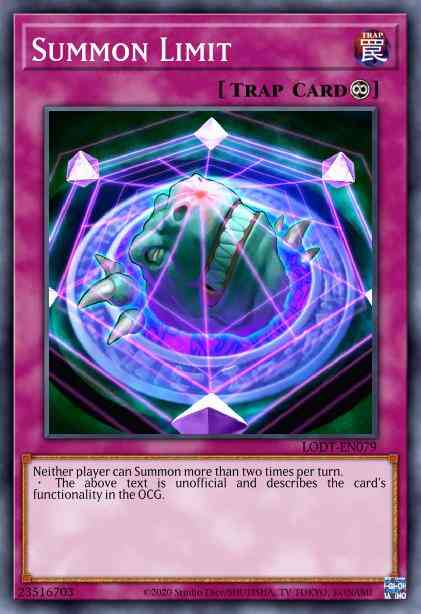Summon Limit (Red) - DL17-EN018 - Rare - Unlimited