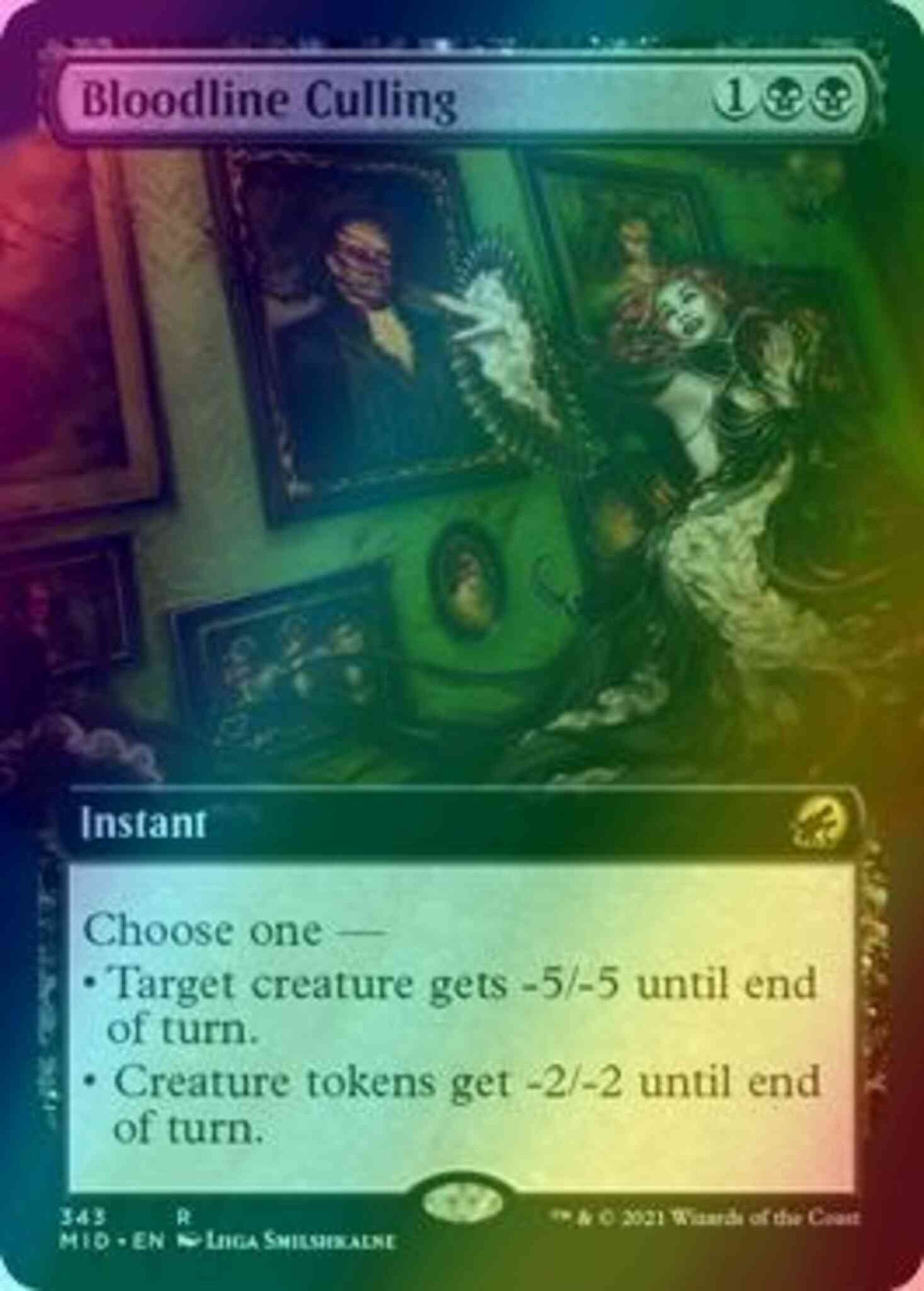 Bloodline Culling [343] [Extended Art] [Innistrad: Midnight Hunt] [Foil]