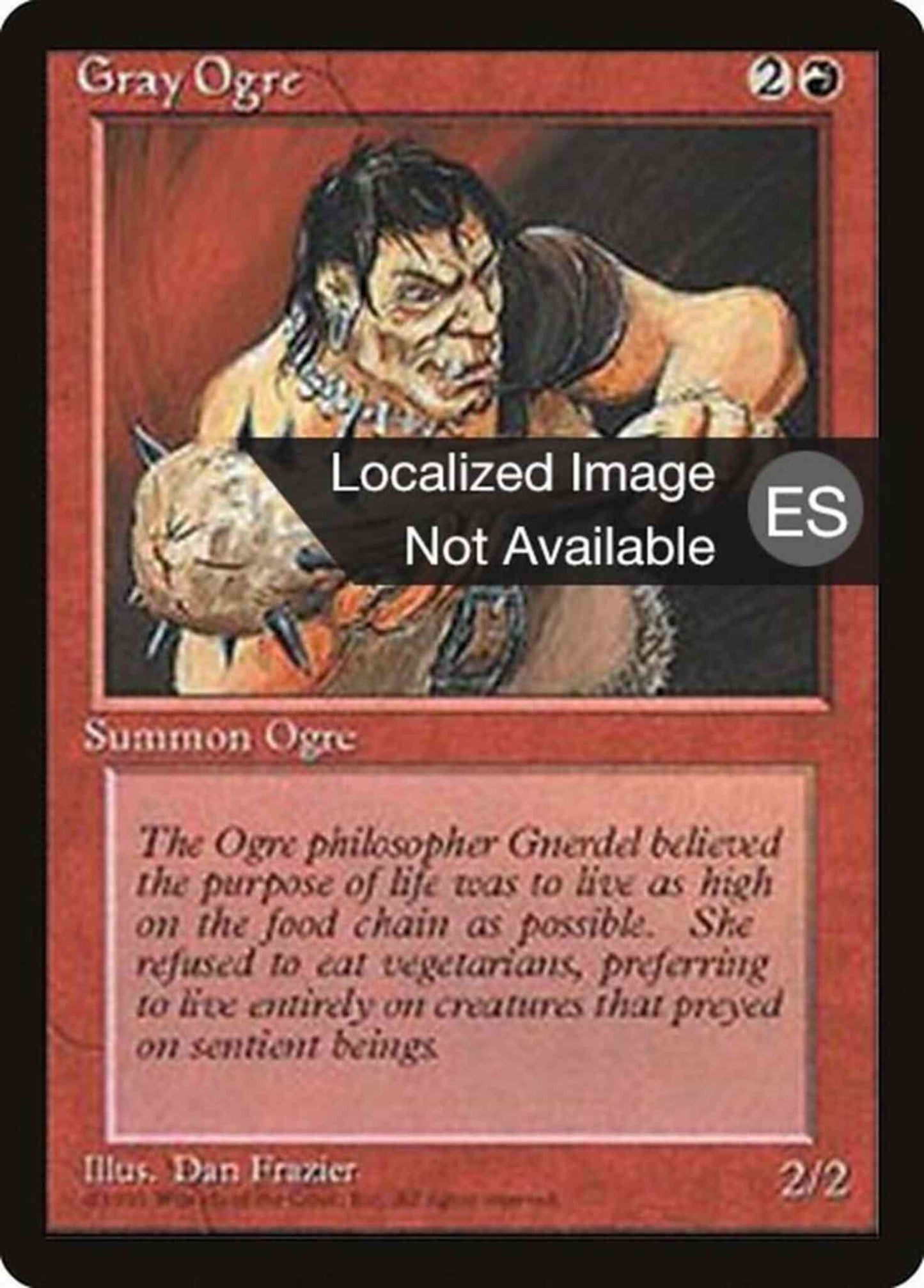Gray Ogre - Spanish [200] [Fourth Edition Black Border: Spanish] [Non-Foil]