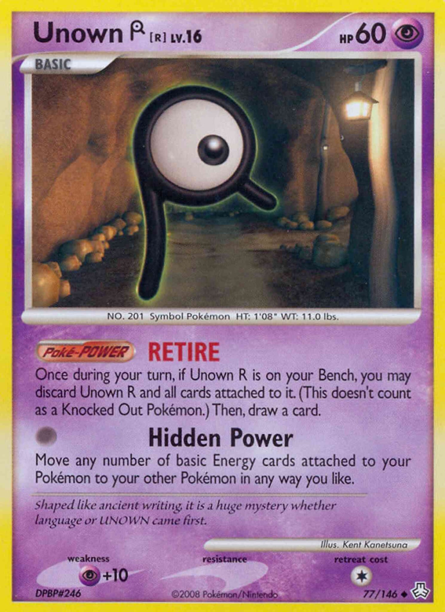 Unown R - 77/146 - Uncommon [dp6-77] [Reverse Holo]