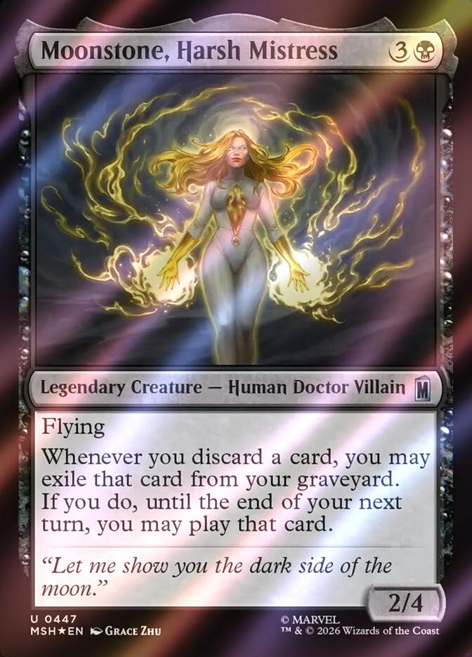 Moonstone, Harsh Mistress [447] [Marvel Super Heroes] [Surge Foil]