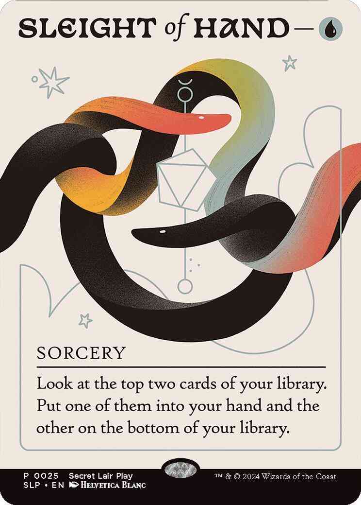 Sleight of Hand [0025] [Borderless] [Secret Lair Showdown] [Non-Foil]