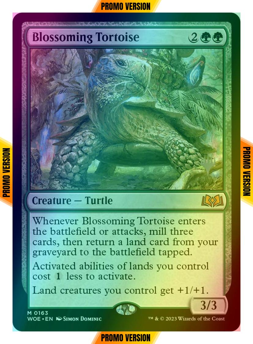 Blossoming Tortoise [163p] [Promo Pack] [Wilds of Eldraine: Promos] [Foil]