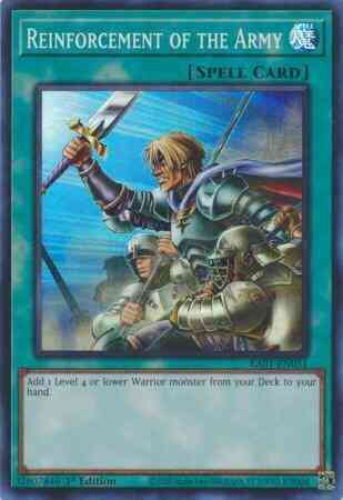 Reinforcement of the Army - RA01-EN051 - Super Rare - 1st Edition