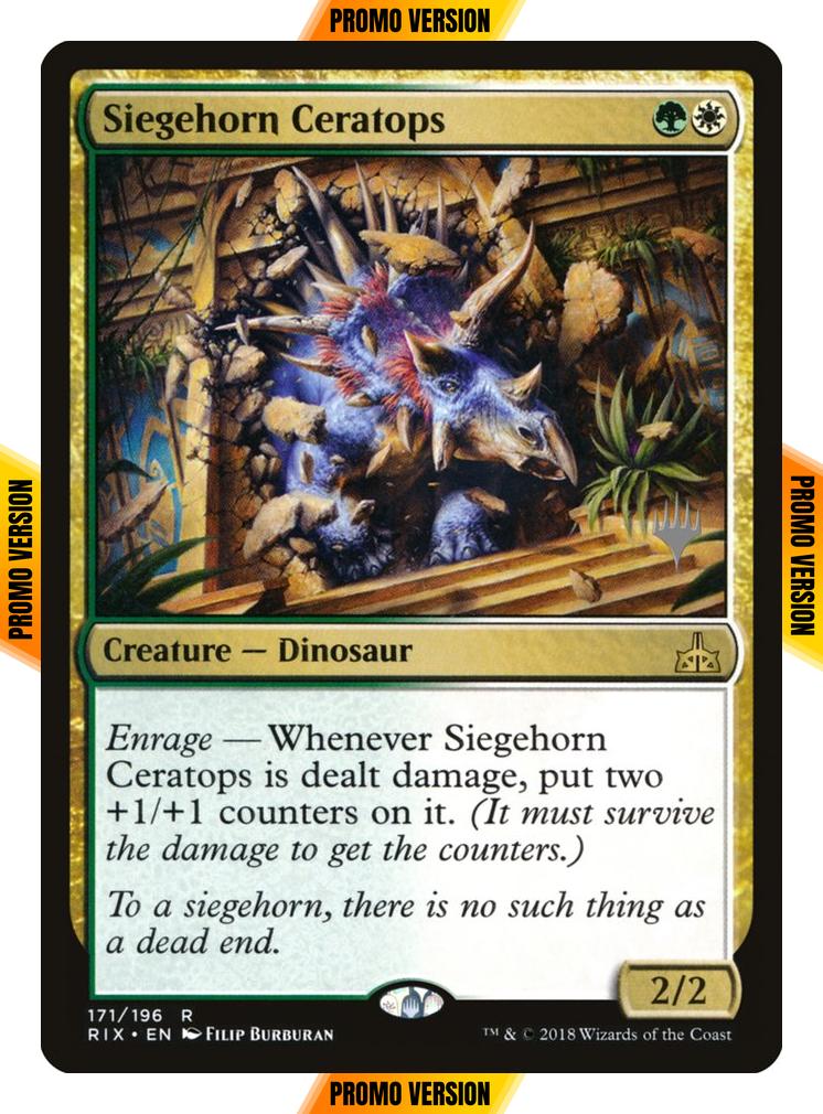 Siegehorn Ceratops [171p] [Promo Pack] [Rivals of Ixalan Promos] [Non-Foil]