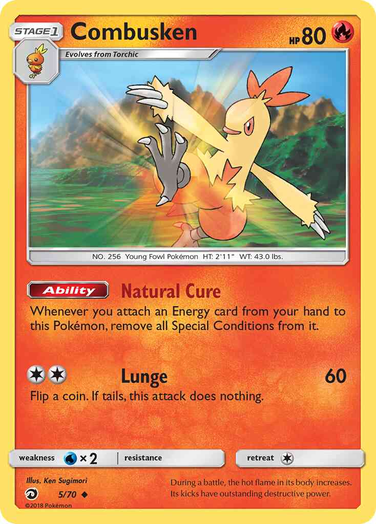 Combusken - 5/70 - Uncommon [sm75-5] [Reverse Holo]