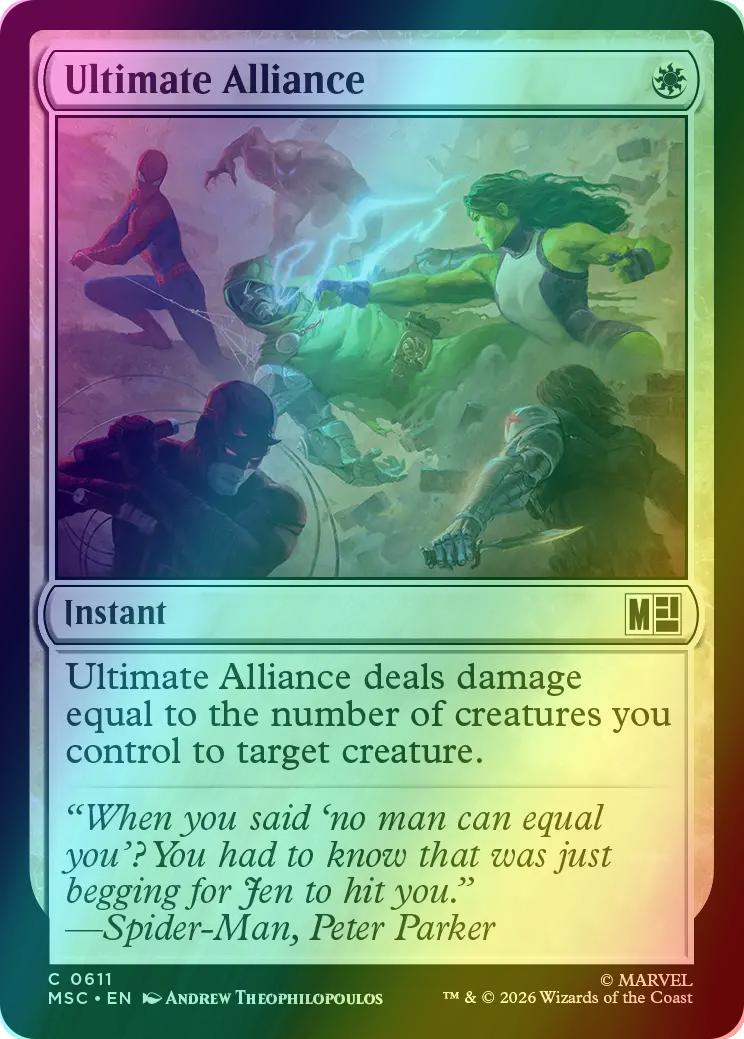 Ultimate Alliance [611] [Jumpstart] [Marvel Super Heroes: Commander] [Foil]