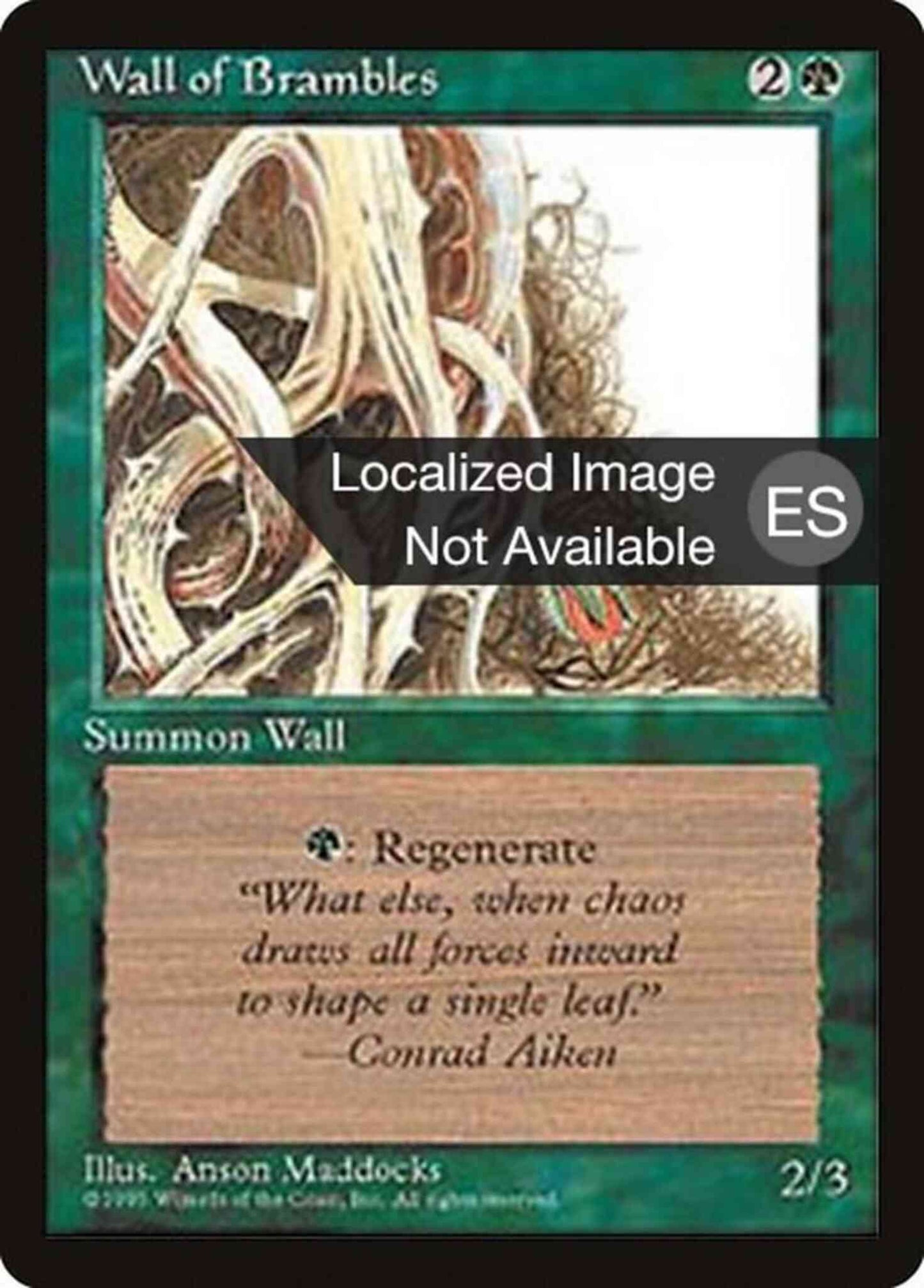 Wall of Brambles - Spanish [282] [Fourth Edition Black Border: Spanish] [Non-Foil]