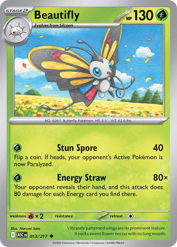 Beautifly - 013/217 - Uncommon [me025-013] [Non-Holo]