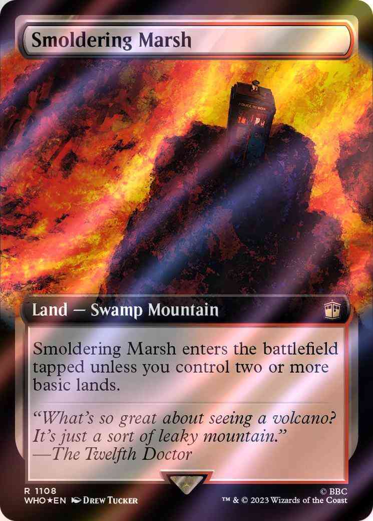 Smoldering Marsh [1108] [Extended Art] [Universes Beyond: Doctor Who] [Surge Foil]