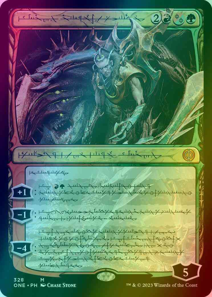 Lukka, Bound to Ruin - Phyrexian [328] [Phyrexian Showcase] [Phyrexia: All Will Be One] [Foil]