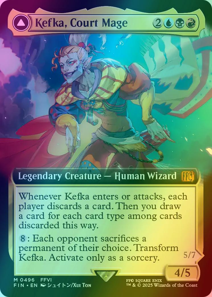 Kefka, Court Mage // Kefka, Ruler of Ruin [496] [Extended Art] [FINAL FANTASY] [Foil]