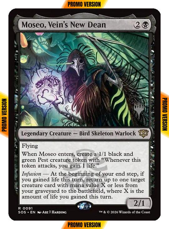 Moseo, Vein's New Dean [91p] [Promo Pack] [Secrets of Strixhaven Promos] [Non-Foil]