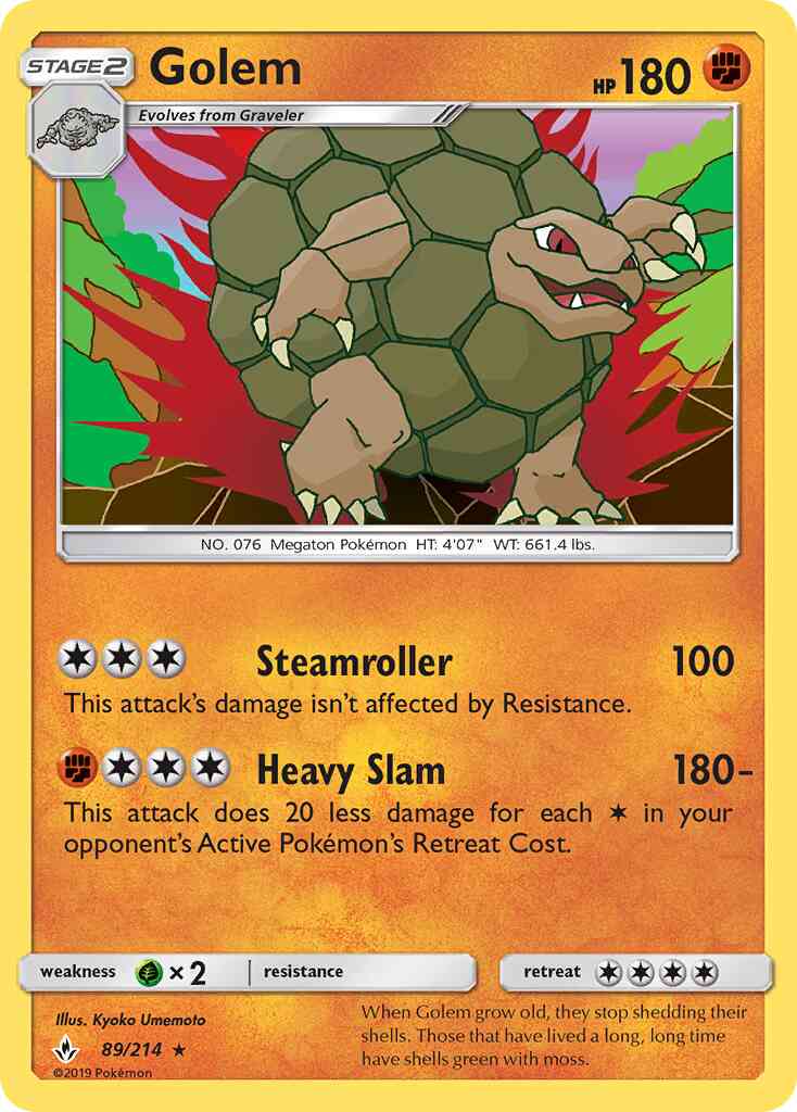 Golem - 89/214 - Rare Holo [sm10-89] [Holo]