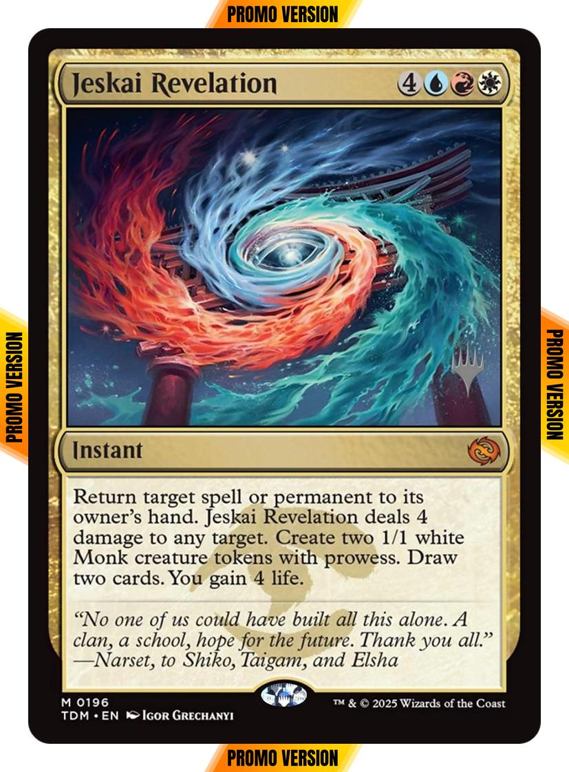 Jeskai Revelation [196p] [Promo Pack] [Tarkir: Dragonstorm: Promos] [Non-Foil]