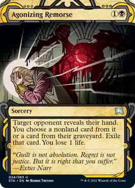 Agonizing Remorse [24] [Strixhaven Mystical Archive] [Etched Foil]