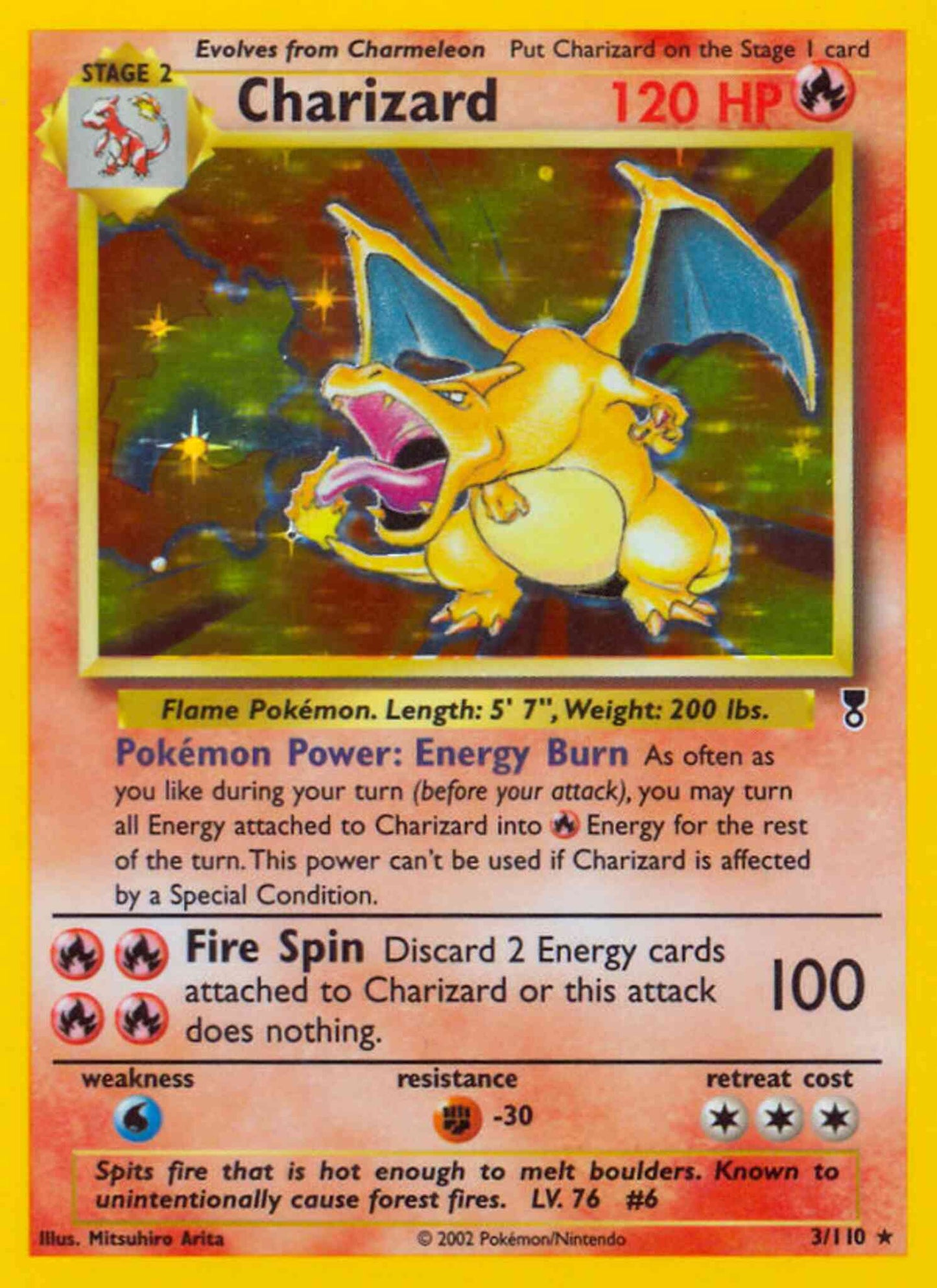 Charizard - 3/110 - Rare [base6-3] [Holo]