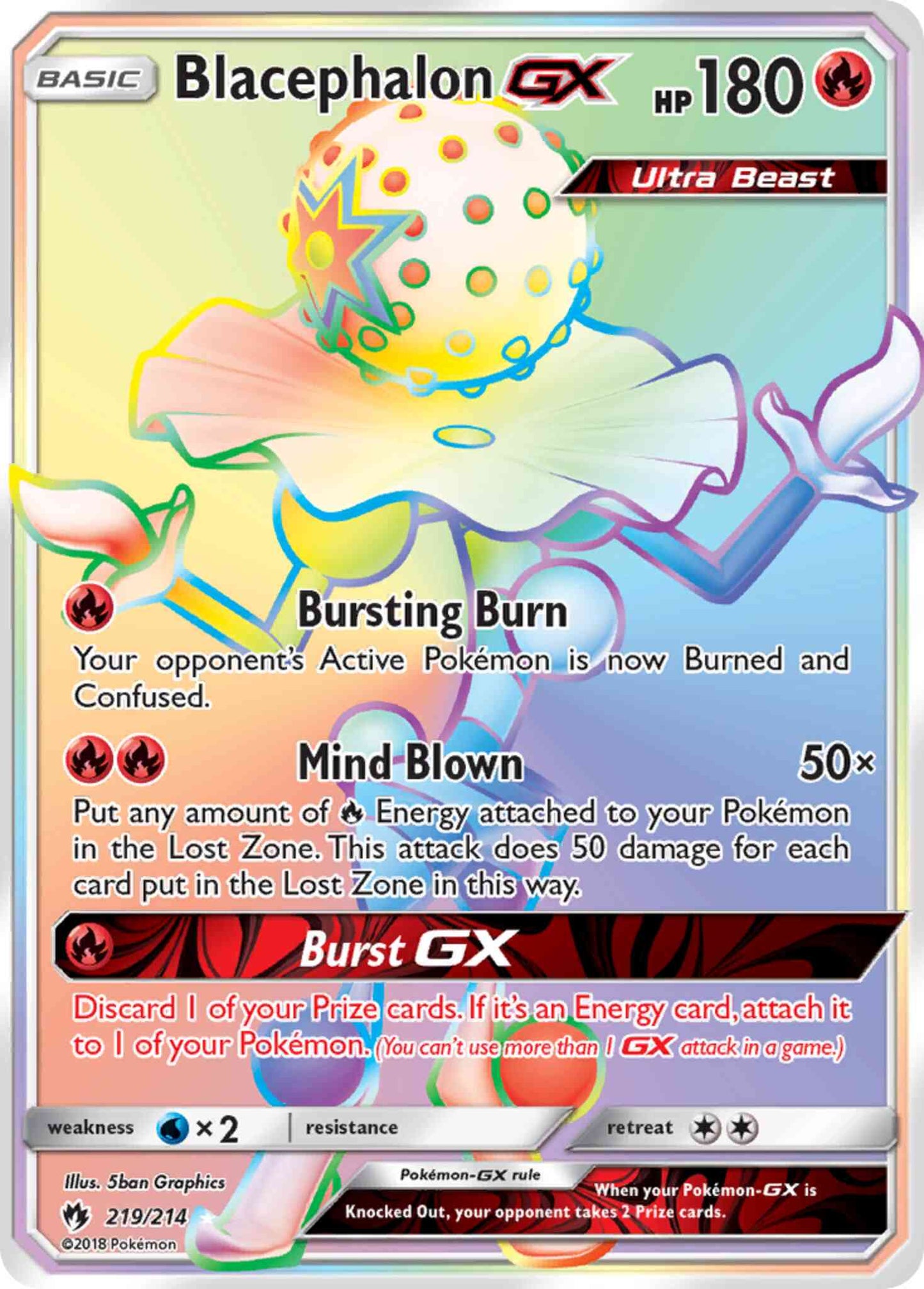Blacephalon-GX - 219/214 - Rare Secret [sm8-219] [Secret]