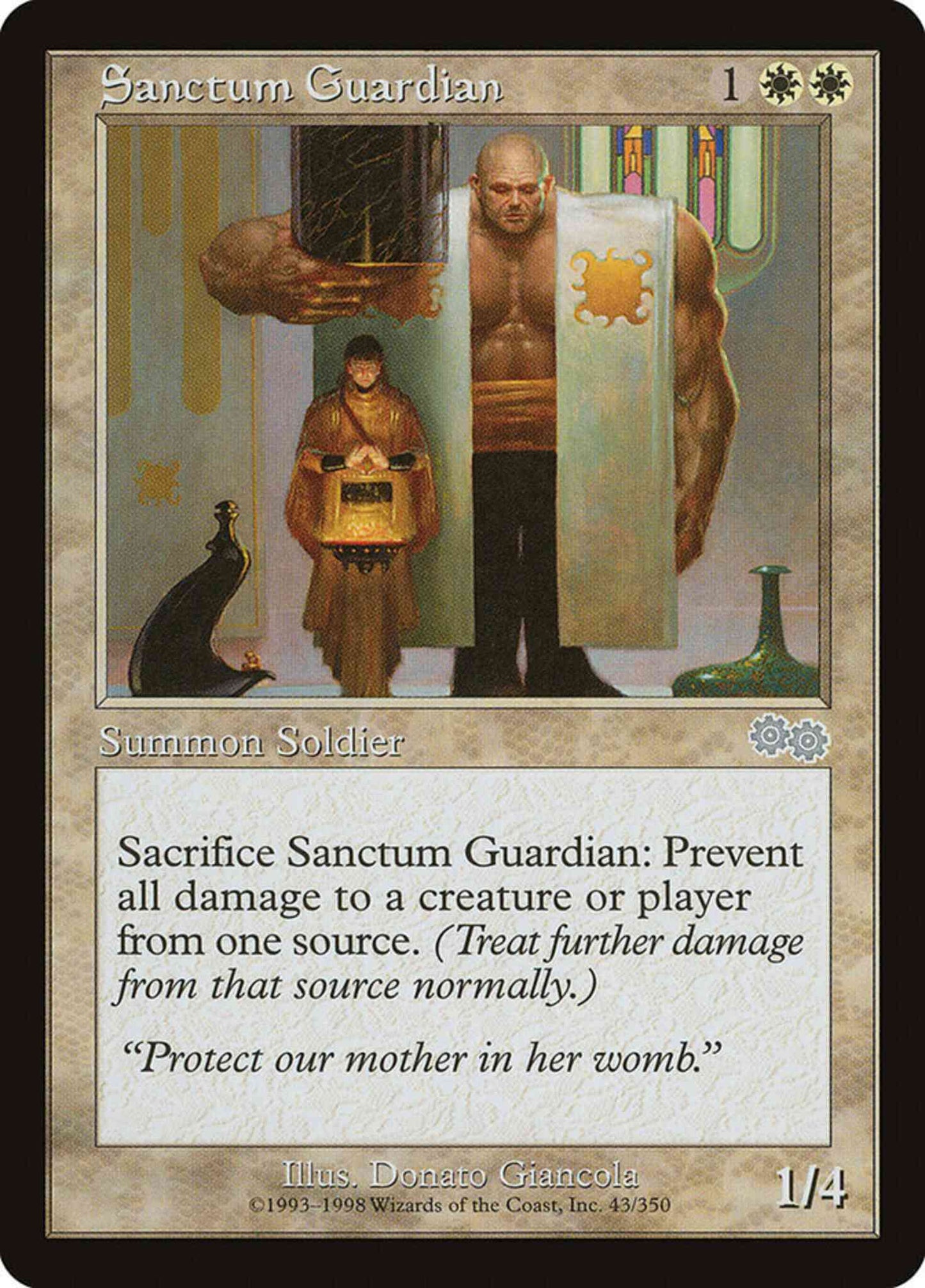 Sanctum Guardian [43] [Urza's Saga] [Non-Foil]