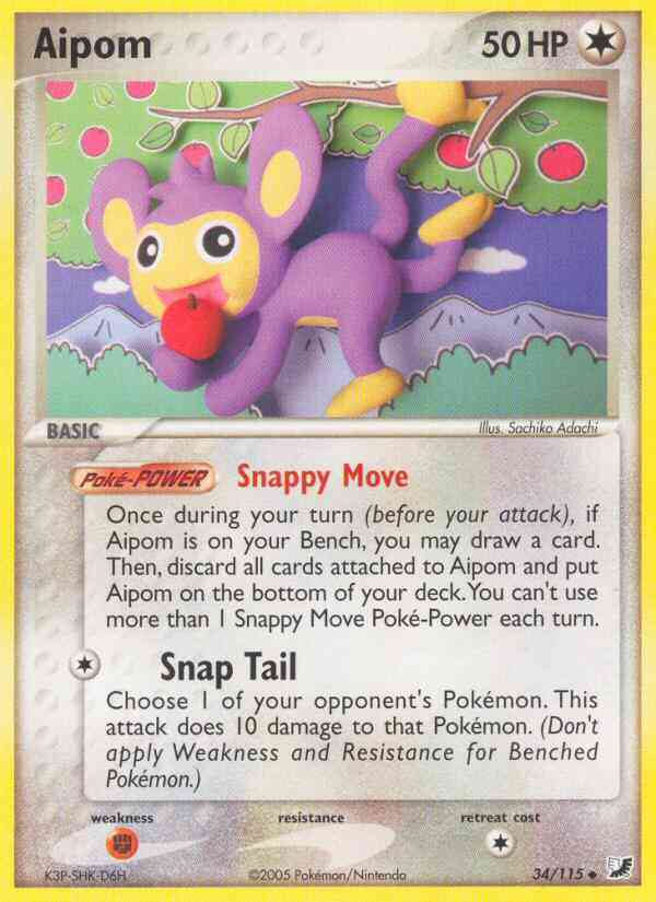 Aipom - 34/115 - Uncommon [ex10-34] [Non-Holo]