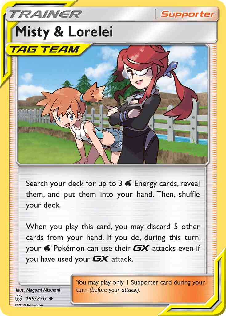 Misty & Lorelei - 199/236 - Uncommon [sm12-199] [Non-Holo]