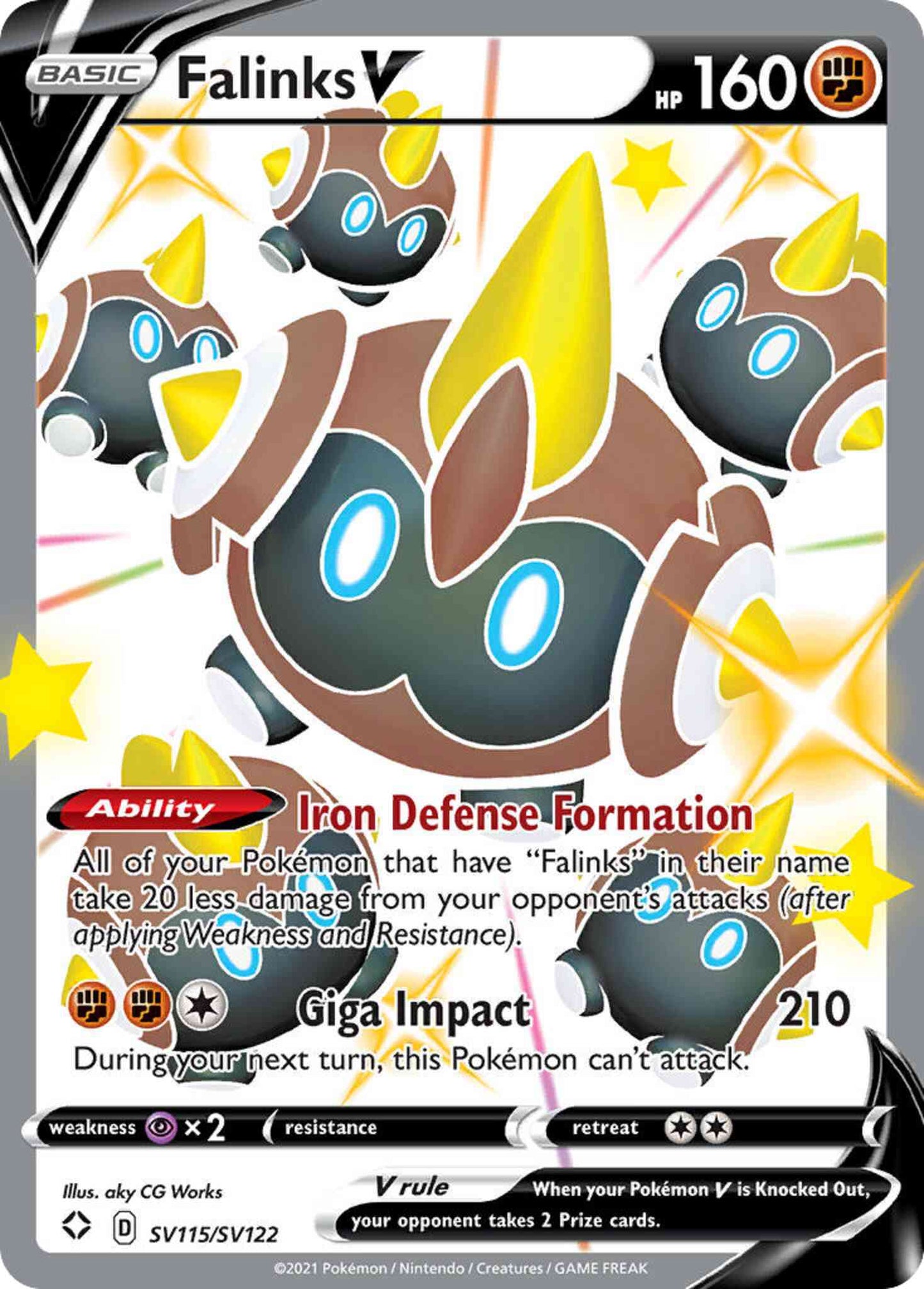 Falinks V - SV115/SV122 - Rare Holo V [swsh45sv-SV115] [Ultra]