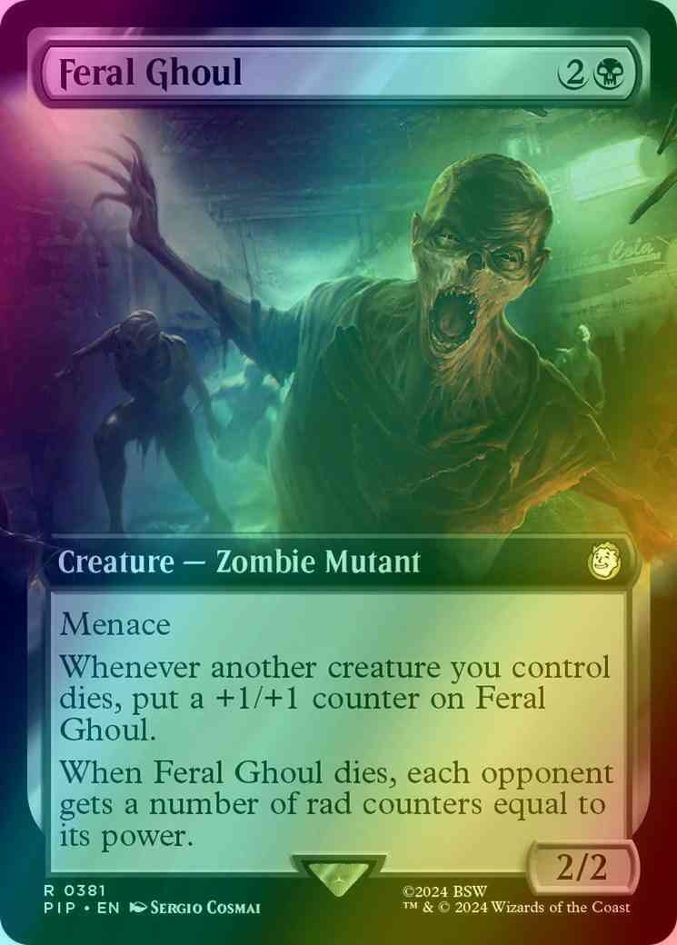Feral Ghoul [381] [Extended Art] [Fallout] [Foil]