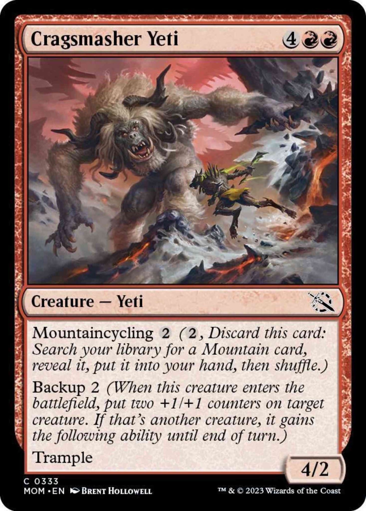 Cragsmasher Yeti [333] [Jumpstart Exclusive] [March of the Machine] [Non-Foil]