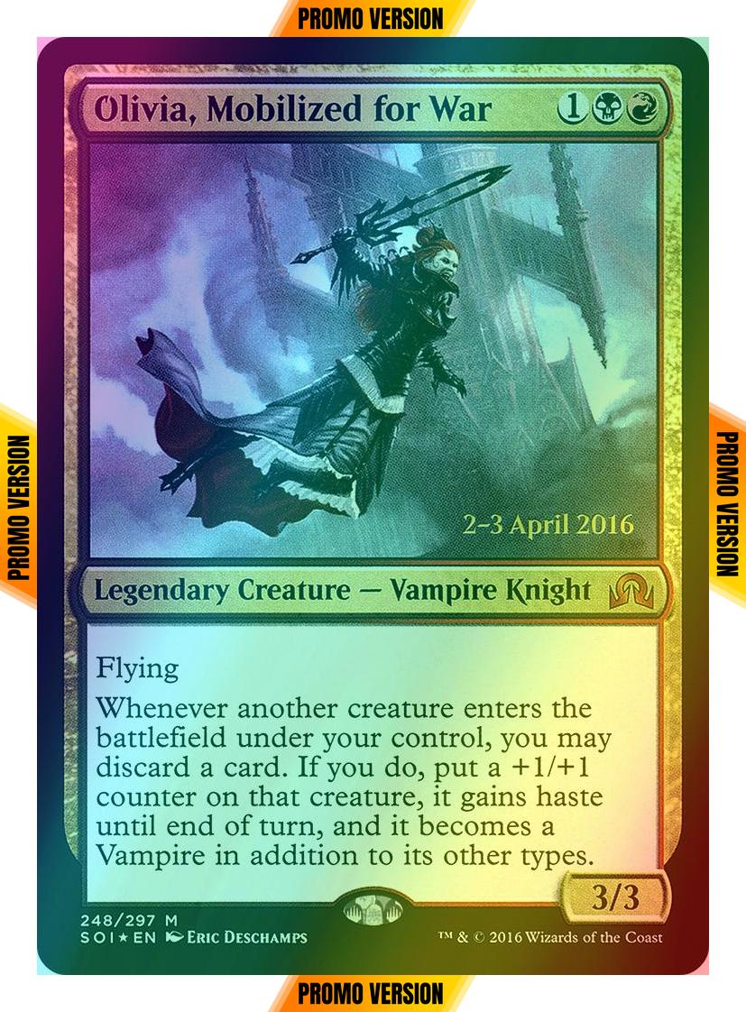 Olivia, Mobilized for War [248s] [Shadows over Innistrad Promos] [Foil]