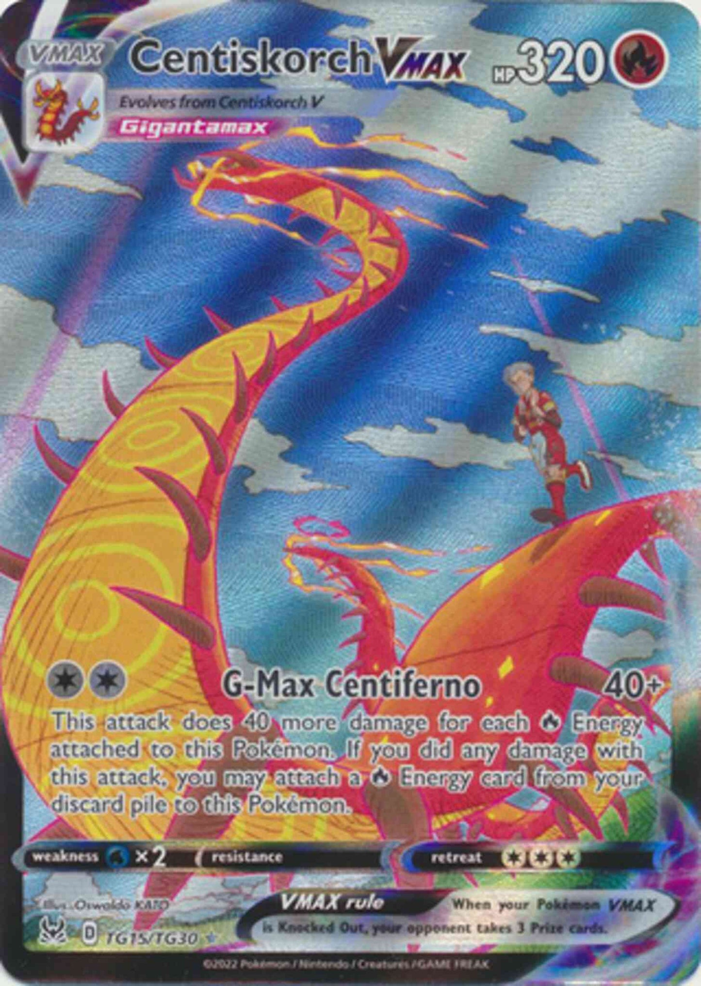 Centiskorch VMAX - TG15/TG30 - Rare Holo V [swsh11tg-TG15] [Ultra]