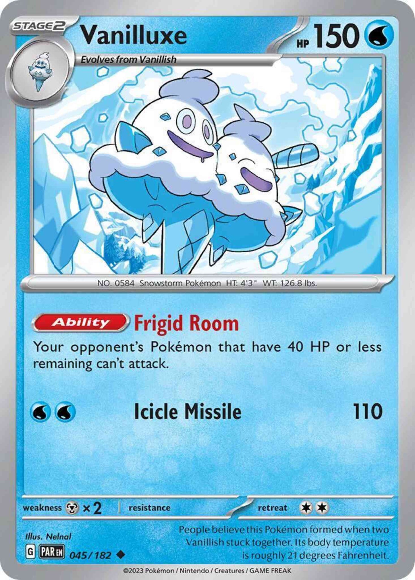 Vanilluxe - 045/182 - Uncommon [sv04-045] [Non-Holo]