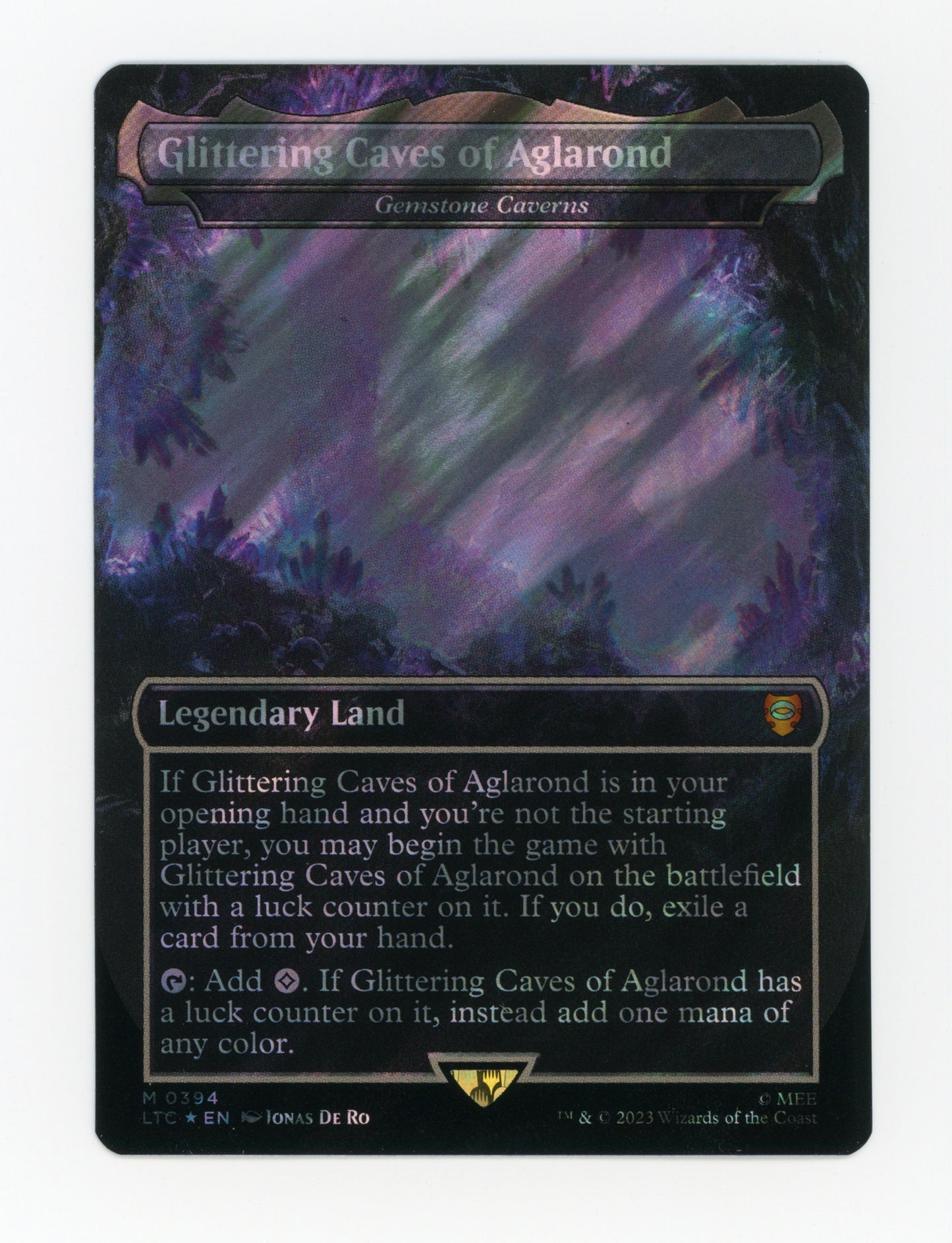 Glittering Caves of Aglarond - Gemstone Caverns — Borderless|Realms and Relics|Surge Foil — ID 17909