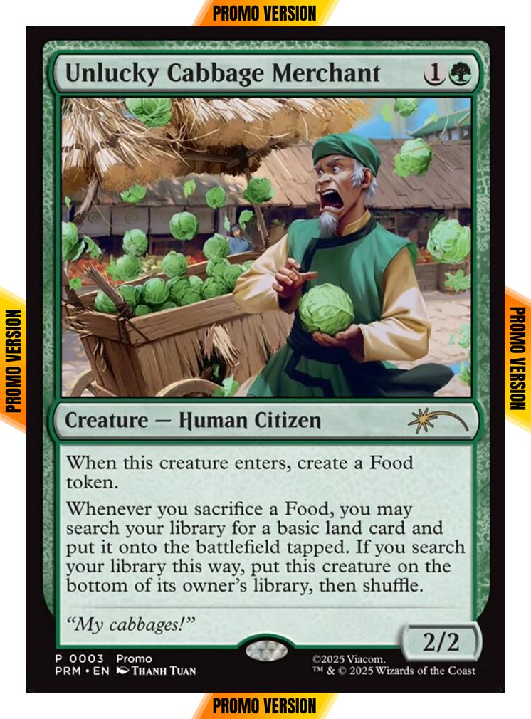 Unlucky Cabbage Merchant [15] [PRM-0003] [Wizards Play Network 2025] [Non-Foil]