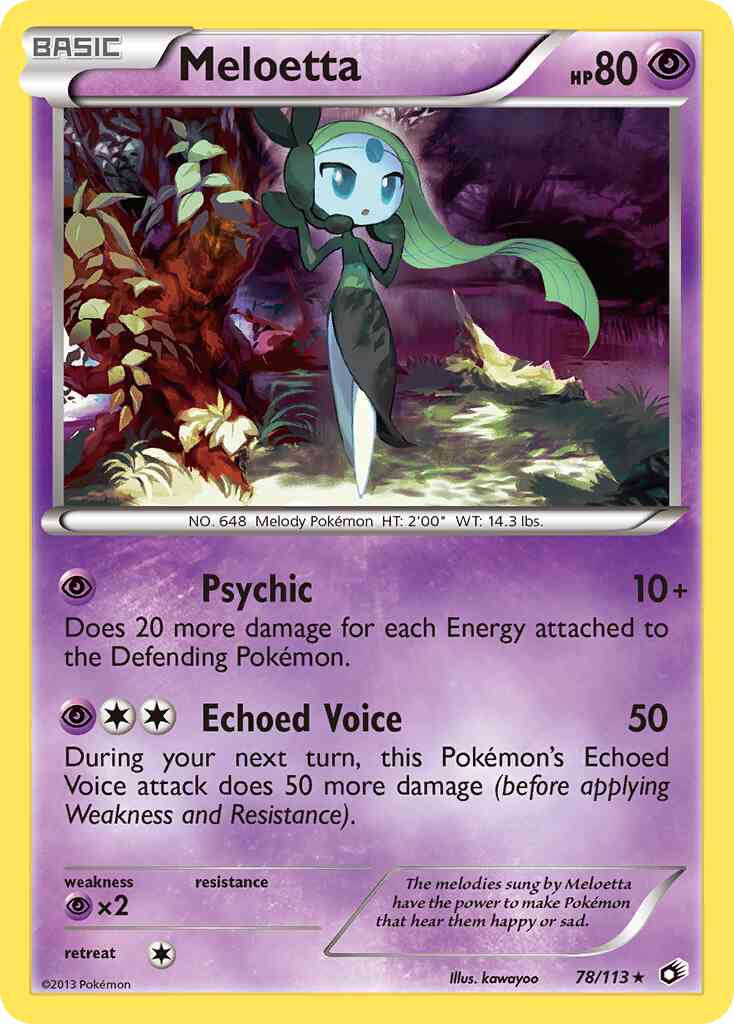 Meloetta - 78/113 - Rare Holo [bw11-78] [Holo]