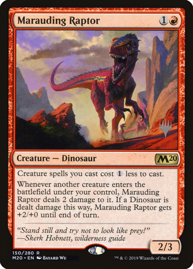 Marauding Raptor [150p] [Promo Pack] [Core Set 2020 Promos] [Non-Foil]