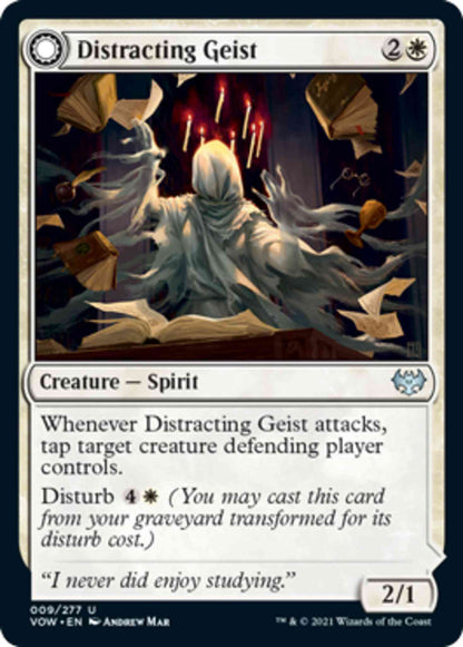 Distracting Geist // Clever Distraction [9] [Innistrad: Crimson Vow] [Non-Foil]