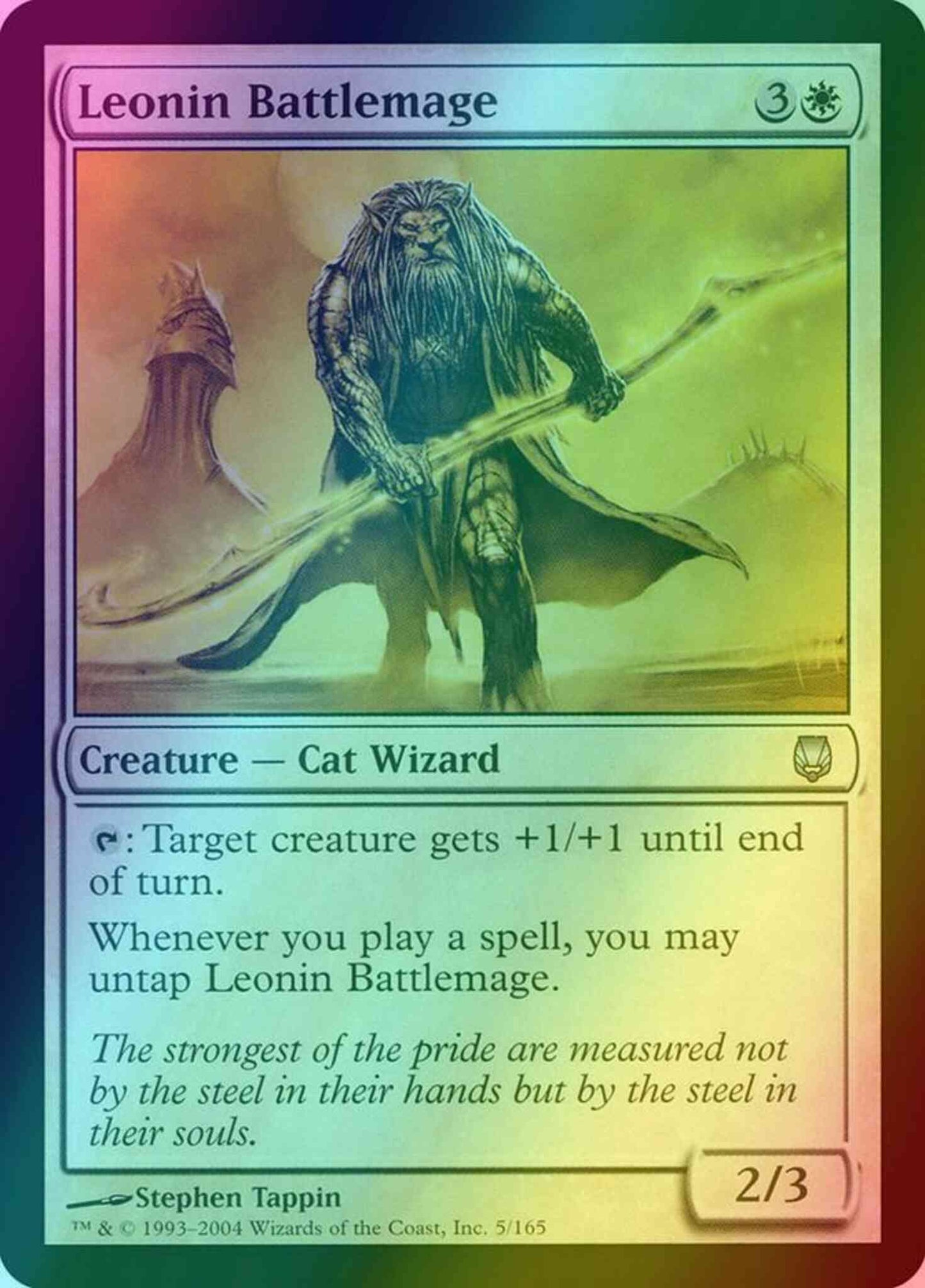 Leonin Battlemage [5] [Darksteel] [Foil]