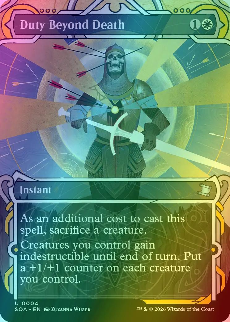Duty Beyond Death [4] [Showcase] [Secrets of Strixhaven: Mystical Archive] [Foil]