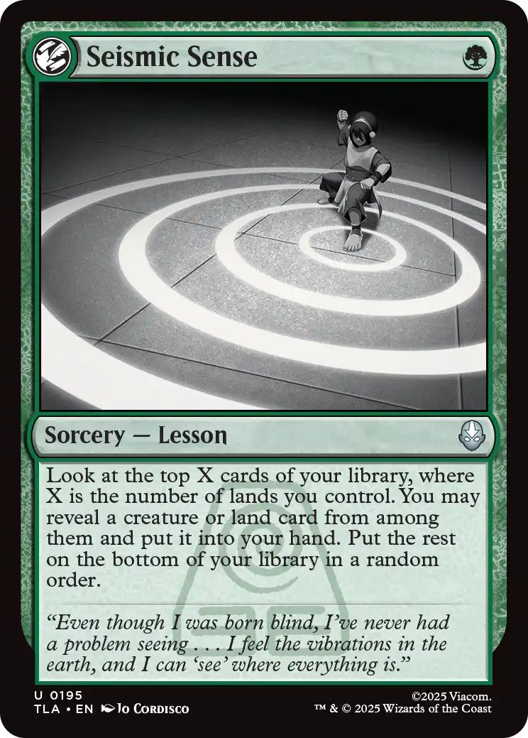 Seismic Sense [195] [Avatar: The Last Airbender] [Non-Foil]
