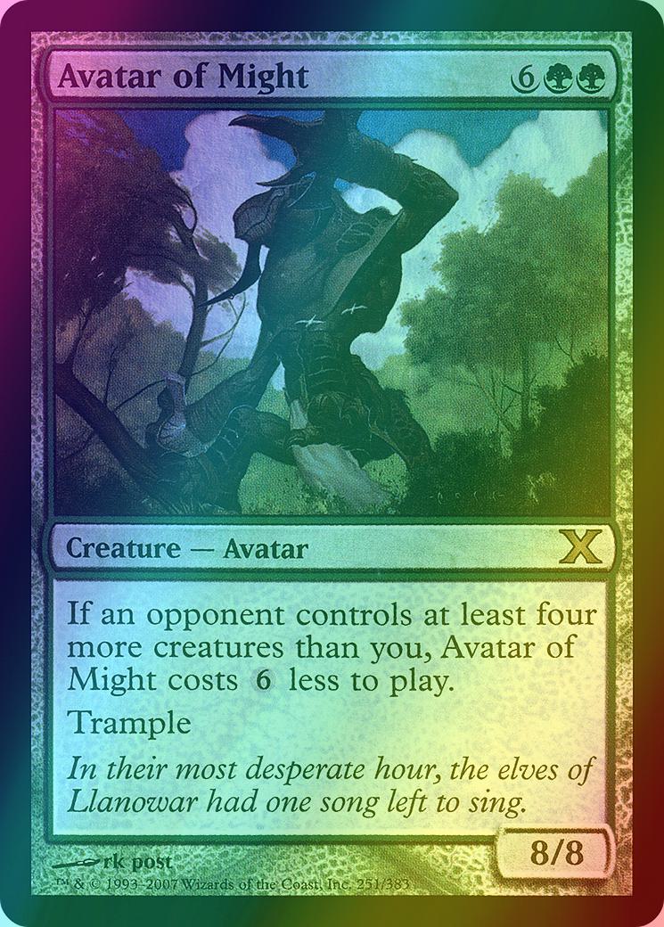 Avatar of Might [251] [Tenth Edition] [Foil]
