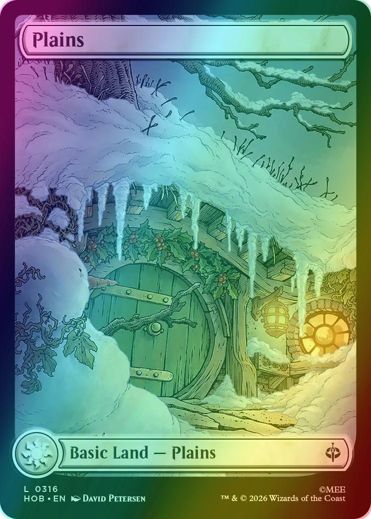 Plains [316] [Full Art] [Seasonal] [Winter] [The Hobbit] [Foil]