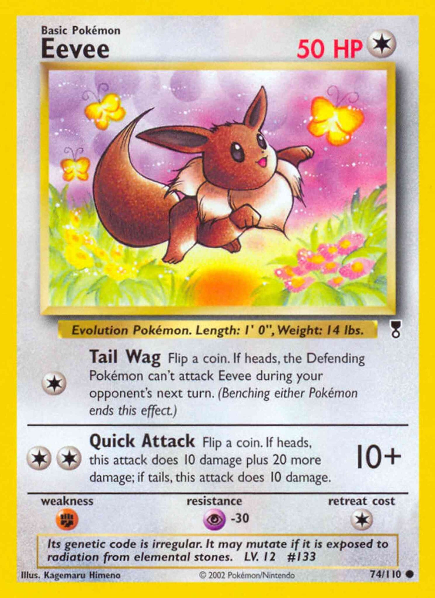 Eevee - 74/110 - Common [base6-74] [Non-Holo]
